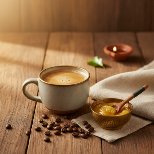 Bullet Coffee with A2 Ghee: The Ayurvedic Way to Boost Energy Naturally
